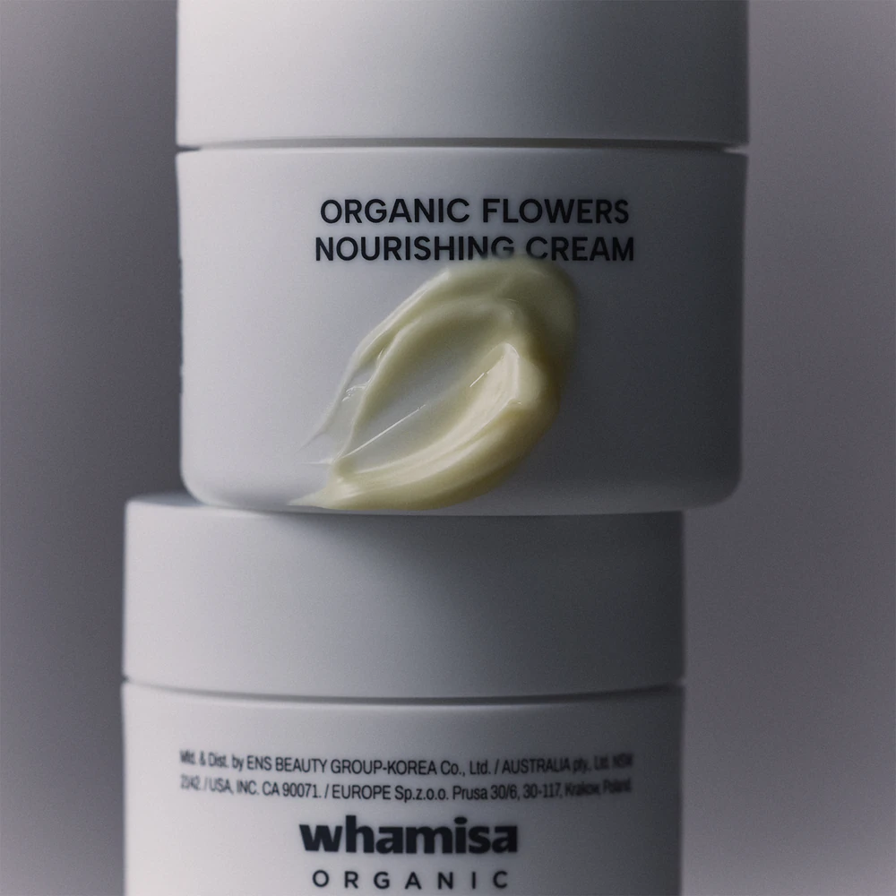 WHAMISA Organic Flowers Nourishing Cream nourishing face cream with lifting and firming effect