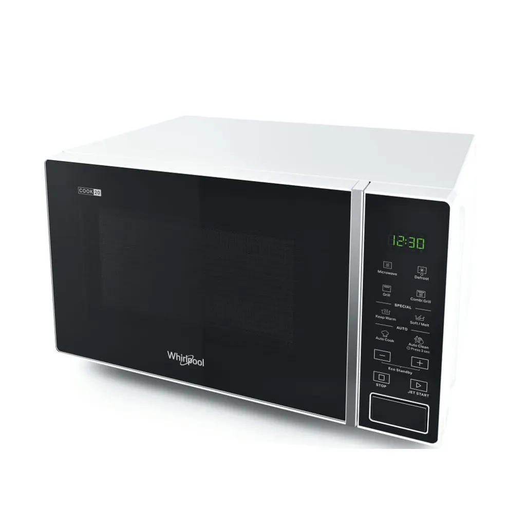 Whirlpool Cook20 MWP 203 W White Grill Microwave Countertop 20 L 700 W