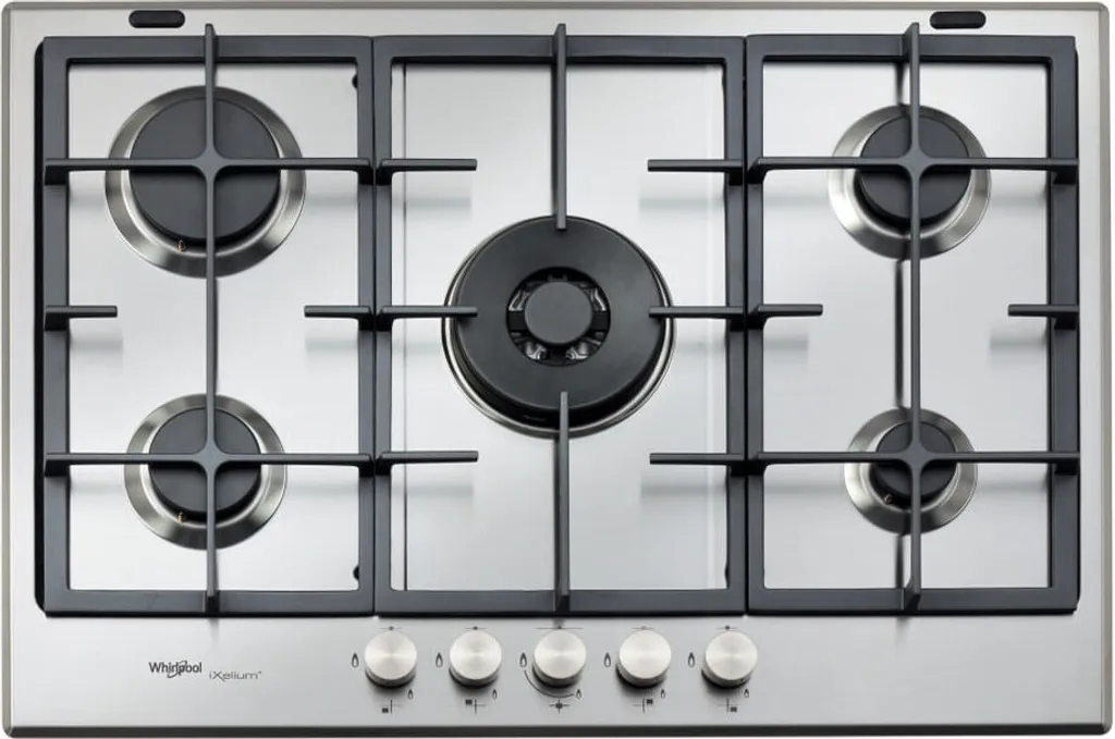 Whirlpool GMR 7522/IXL Stainless Steel Integrated Hob 73 cm Gas 5 Zone(s)