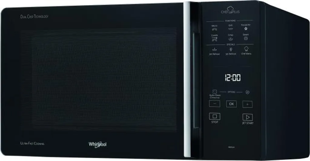 WHIRLPOOL Microwave+Grill+Convection Oven 800/900/1900W 25L 6-Hour Timer Black MCP 349 BL