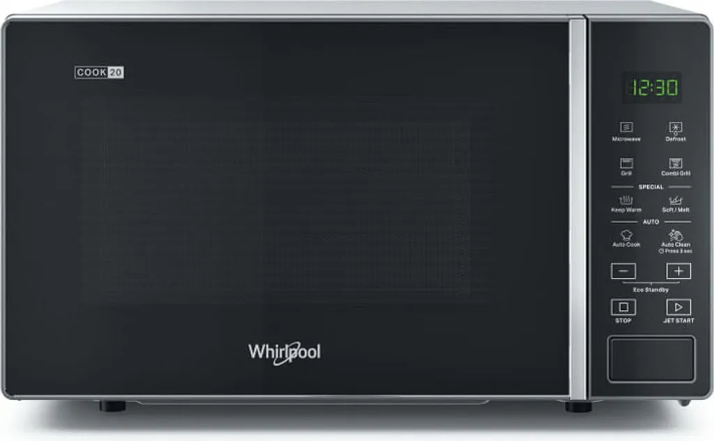 WHIRLPOOL Microwave with Grill 700/1000W 20L 5 Power Levels si-sw MWP 203 SB