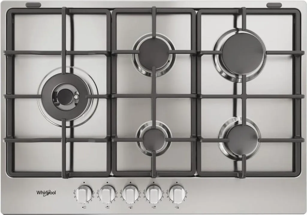 Whirlpool TGML 761 IX R Stainless Steel Integrated 73 cm Gas 5 Burners