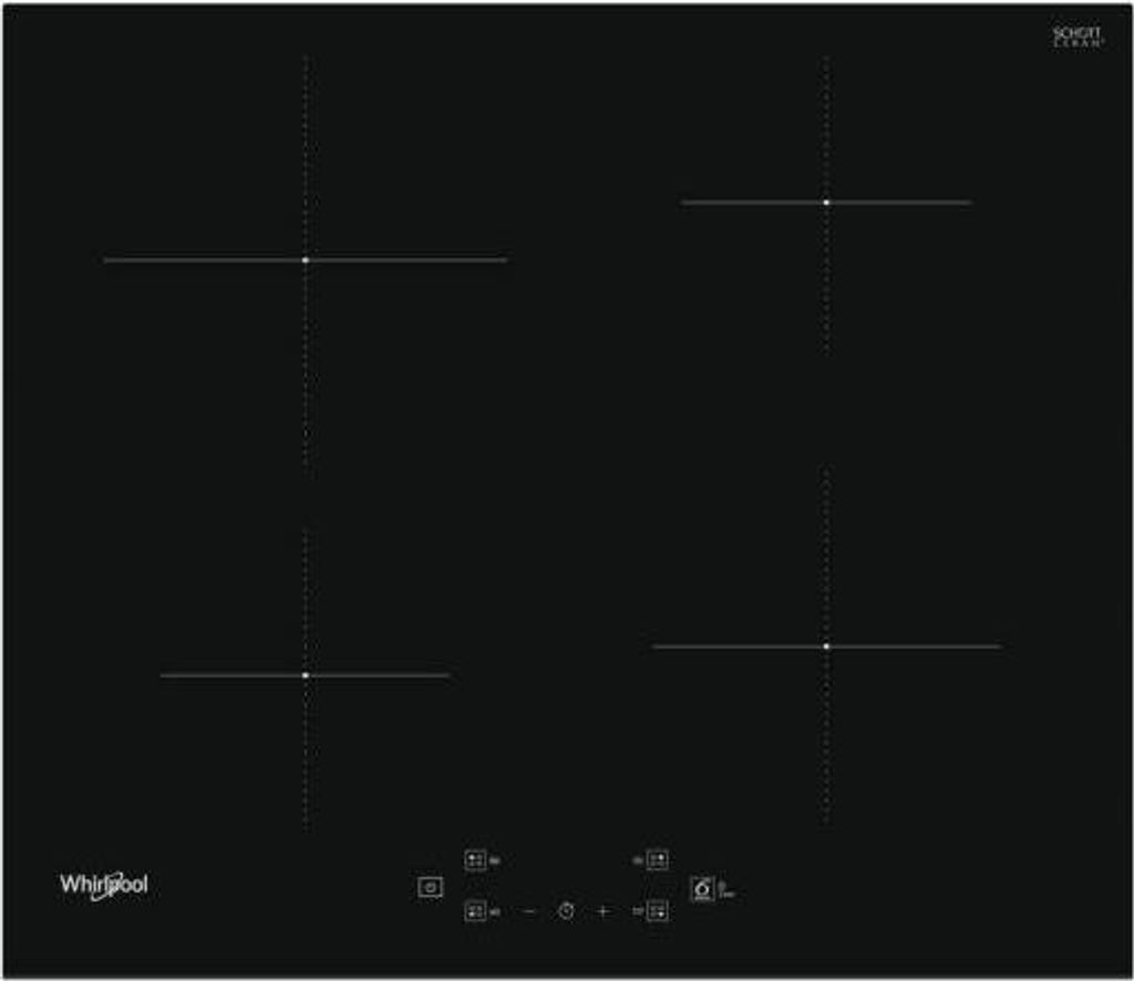 Whirlpool WS Q2760 BF, Black, Integrated, 60 cm, Multi-zone induction hob, Glass ceramic, 4 zones
