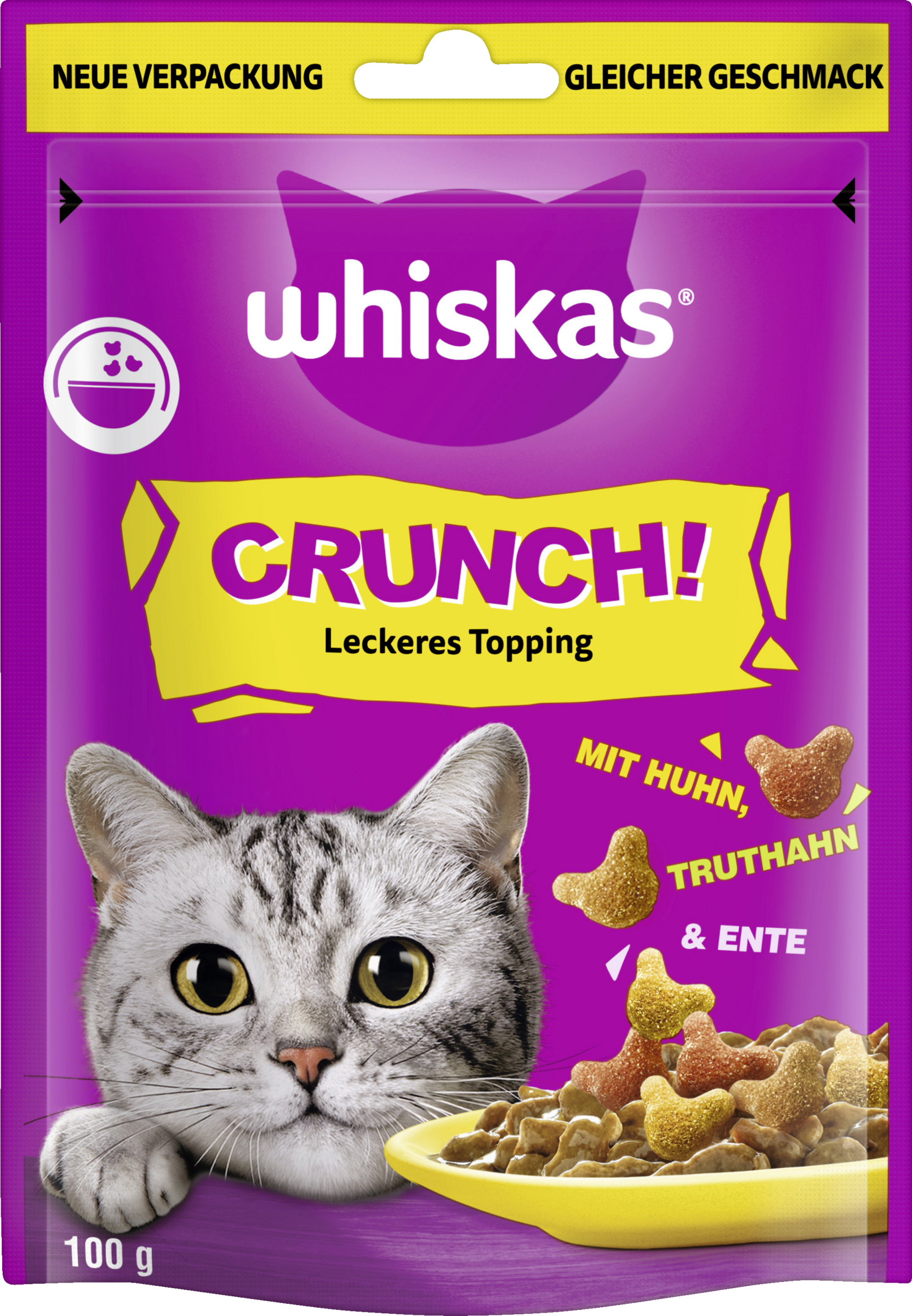 Whiskas Crunch Portion Pouches Chicken Turkey Duck
