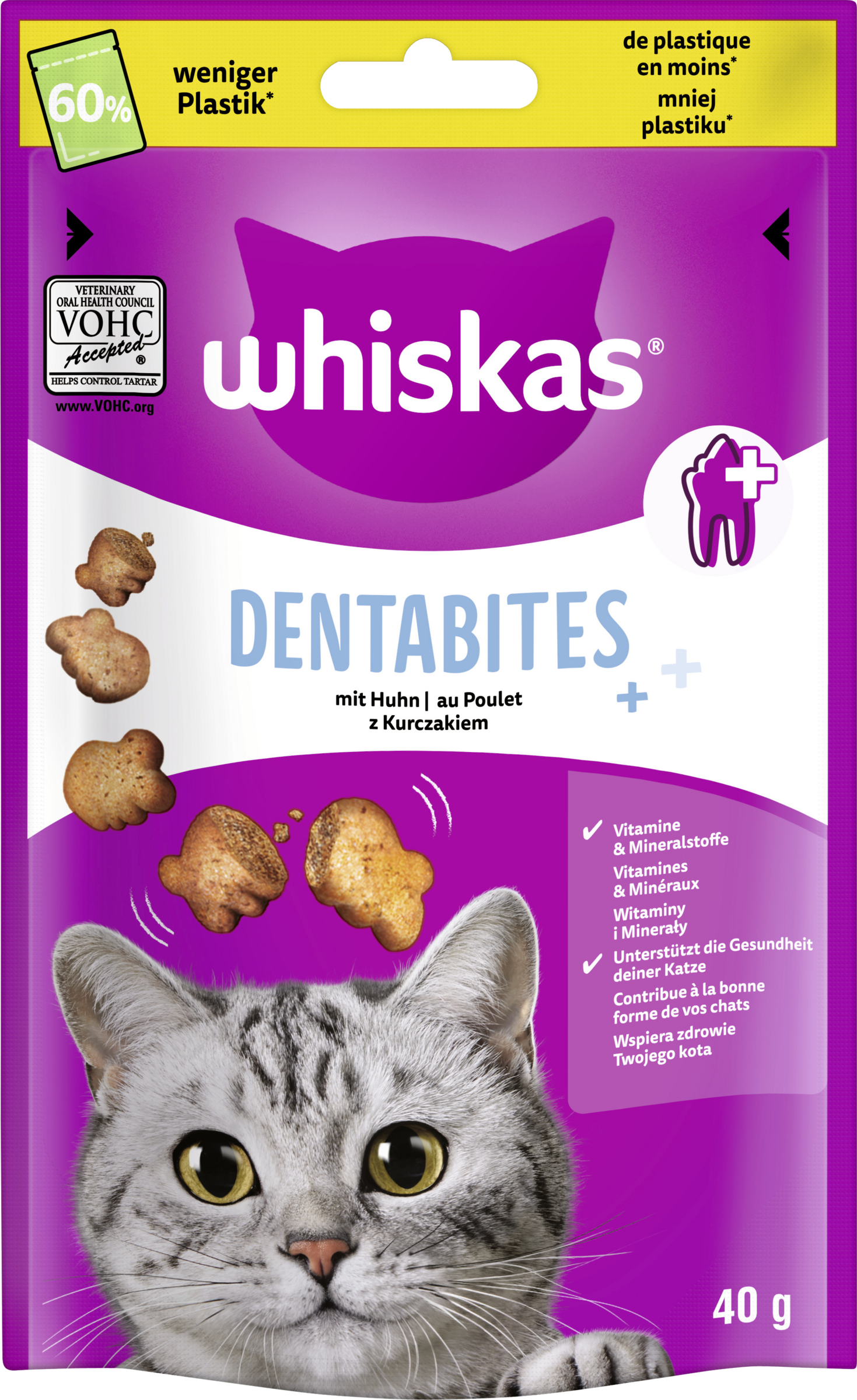 Whiskas Dentabites Portion Pouches Chicken
