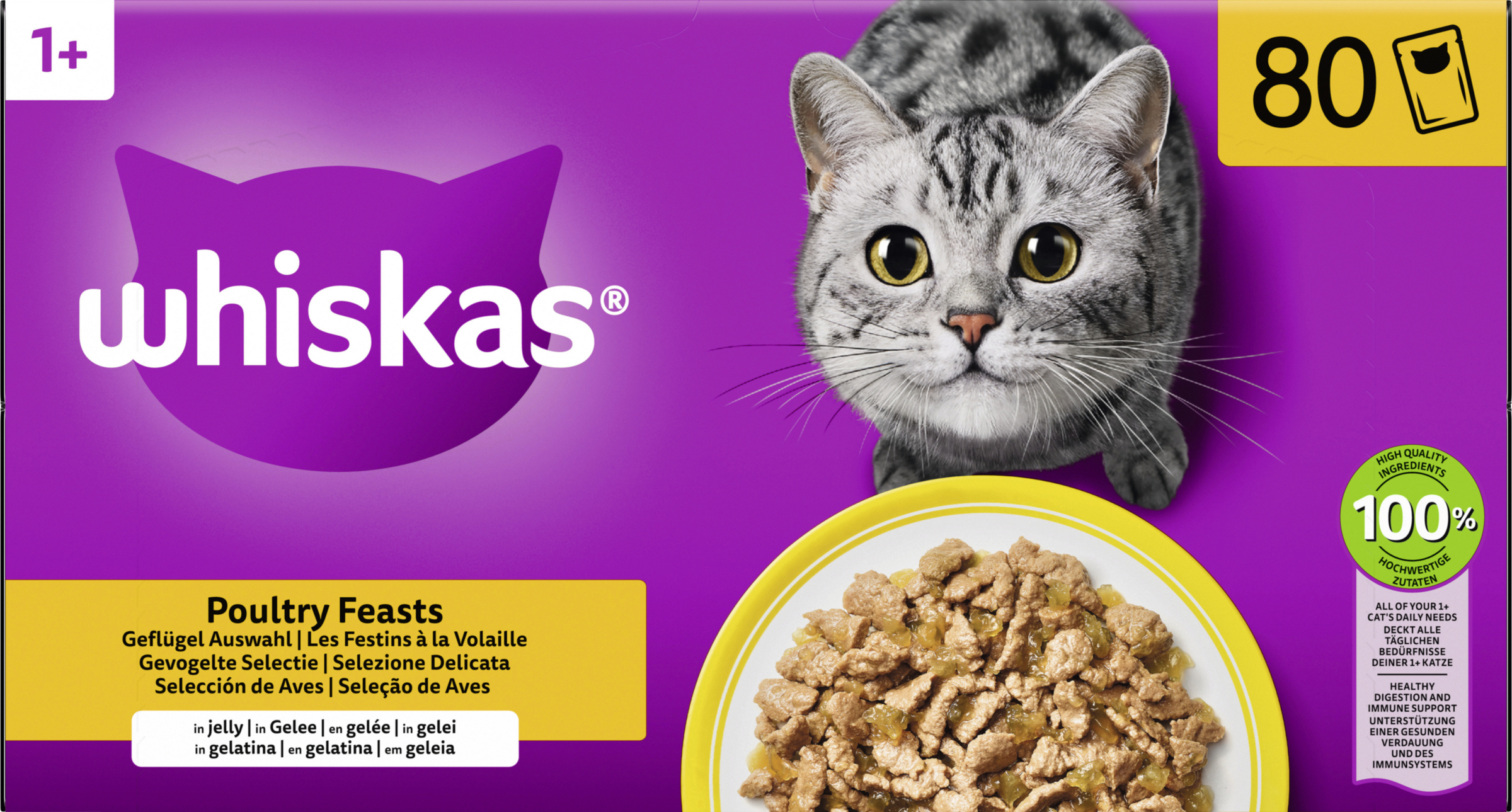 Whiskas Poultry Selection in Jelly Jumbo Pack 6.8 kg
