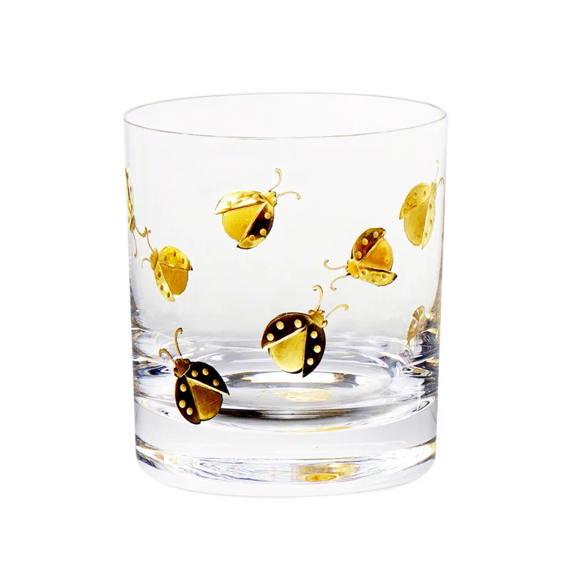 Whiskey mug Bugs Gilded, large, ladybug by Artel