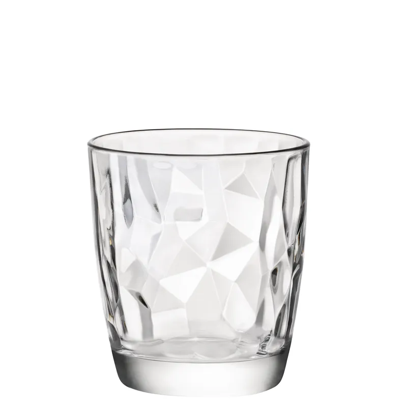 Bormioli Whisky tumbler D.O.F. transparent 39 cl, Diamond No. FB39T, capacity: 390 ml, height: 102.5 mm