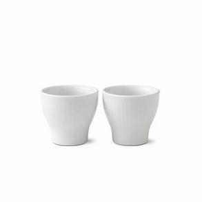Royal Copenhagen White Fluted Egg Cup 2-Pack