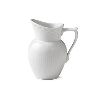 Royal Copenhagen White Fluted Half Lace Milchkanne