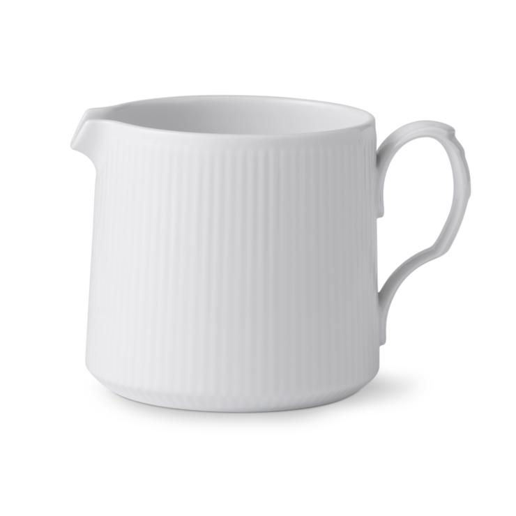 Royal Copenhagen White Fluted Half Lace Modern Pot