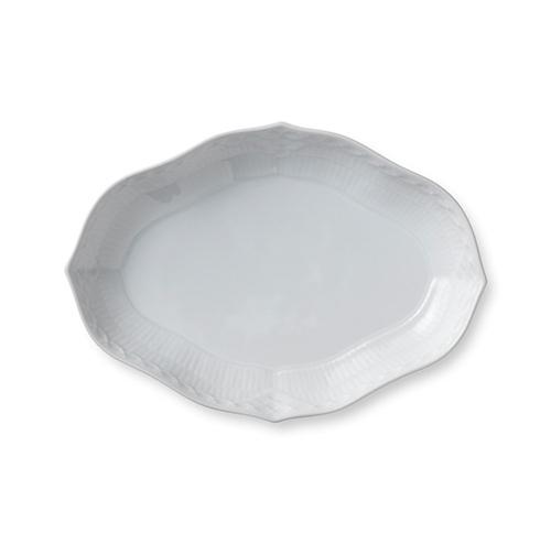 Royal Copenhagen White Fluted Half Lace Dish 22Cm