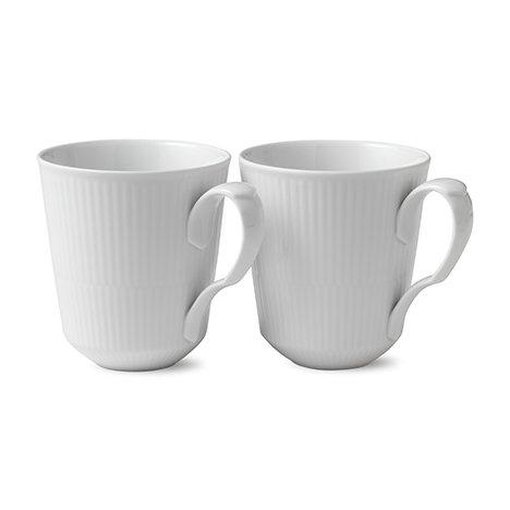 Royal Copenhagen White Fluted Cup 2-Pack