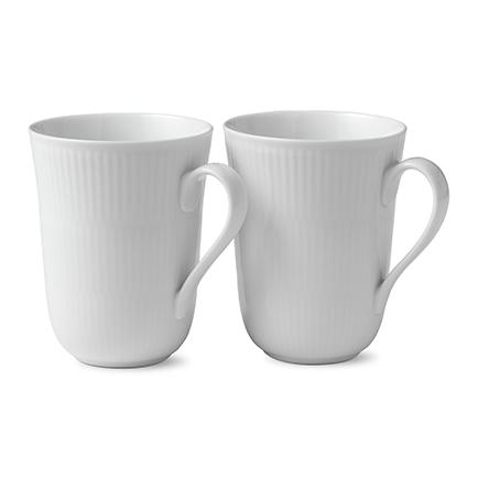 Royal Copenhagen White Fluted Cup 2-Pack