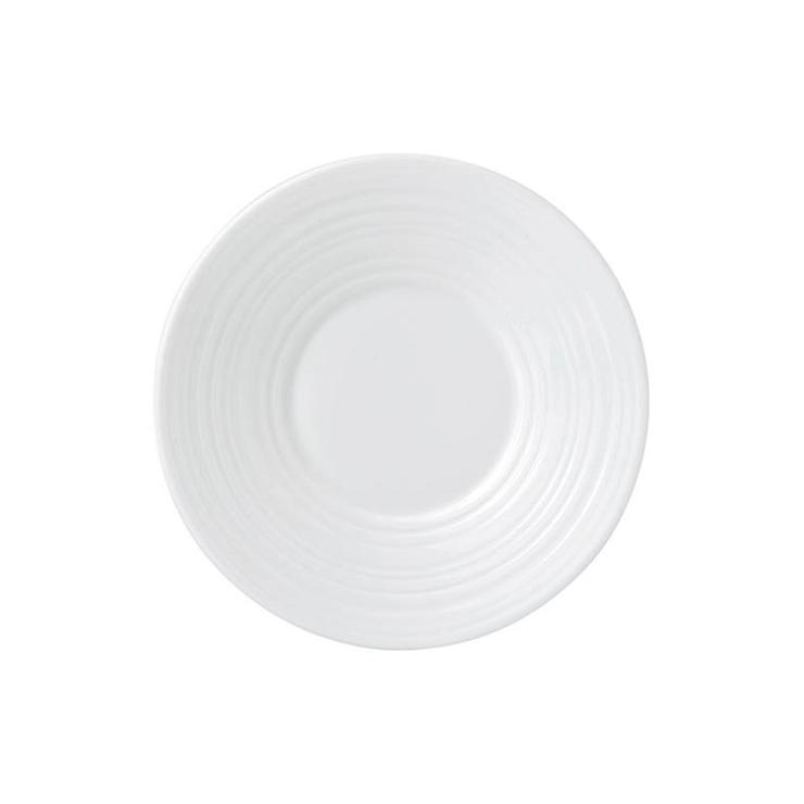 Wedgewood White Strata Espresso Saucer