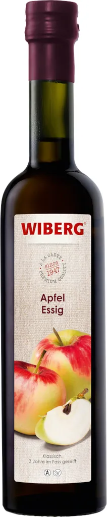 FRUTAROM Savory Solutions Austria GmbH Wiberg Apple Vinegar Classic High-Quality Vinegar Bottle 500ml