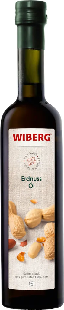 Wiberg Peanut Oil Cold-pressed from roasted peanuts 500ml