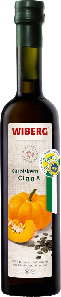 Wiberg pumpkin seed oil from single-variety first pressing bottle 500ml