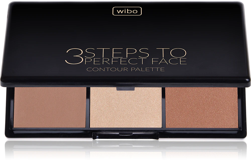 Wibo 3 Steps To Perfect Face Dark cheek contouring palette for the face