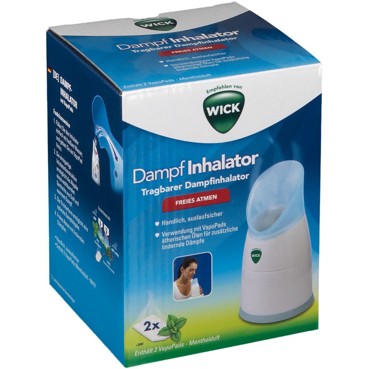 WICK steam inhaler with Wick VapoPads® 1 St