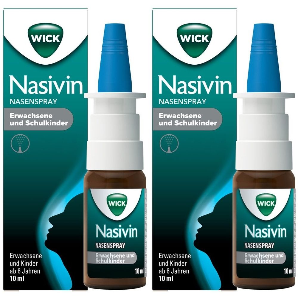 WICK Nasivin Nasal Spray for adults and schoolchildren 2x10 ml