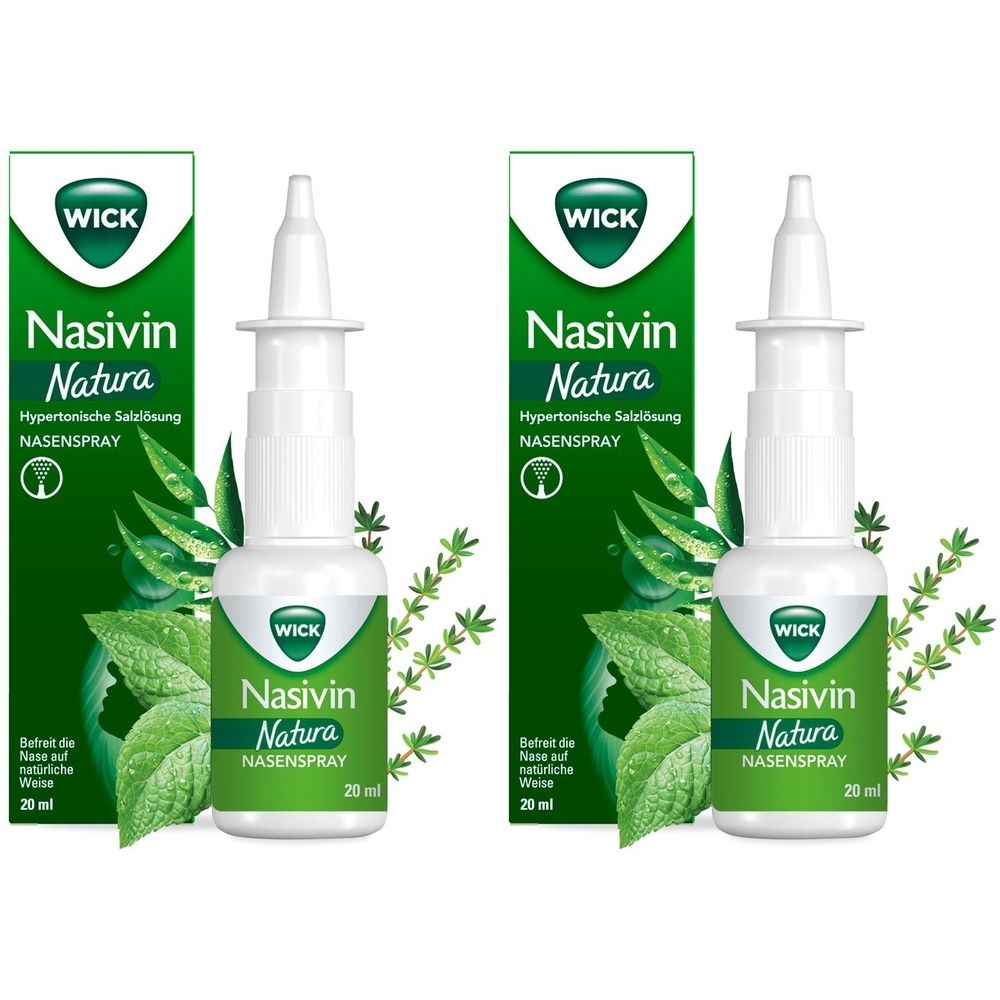 WICK Nasivin Natura Nasal Spray 2x20 ml