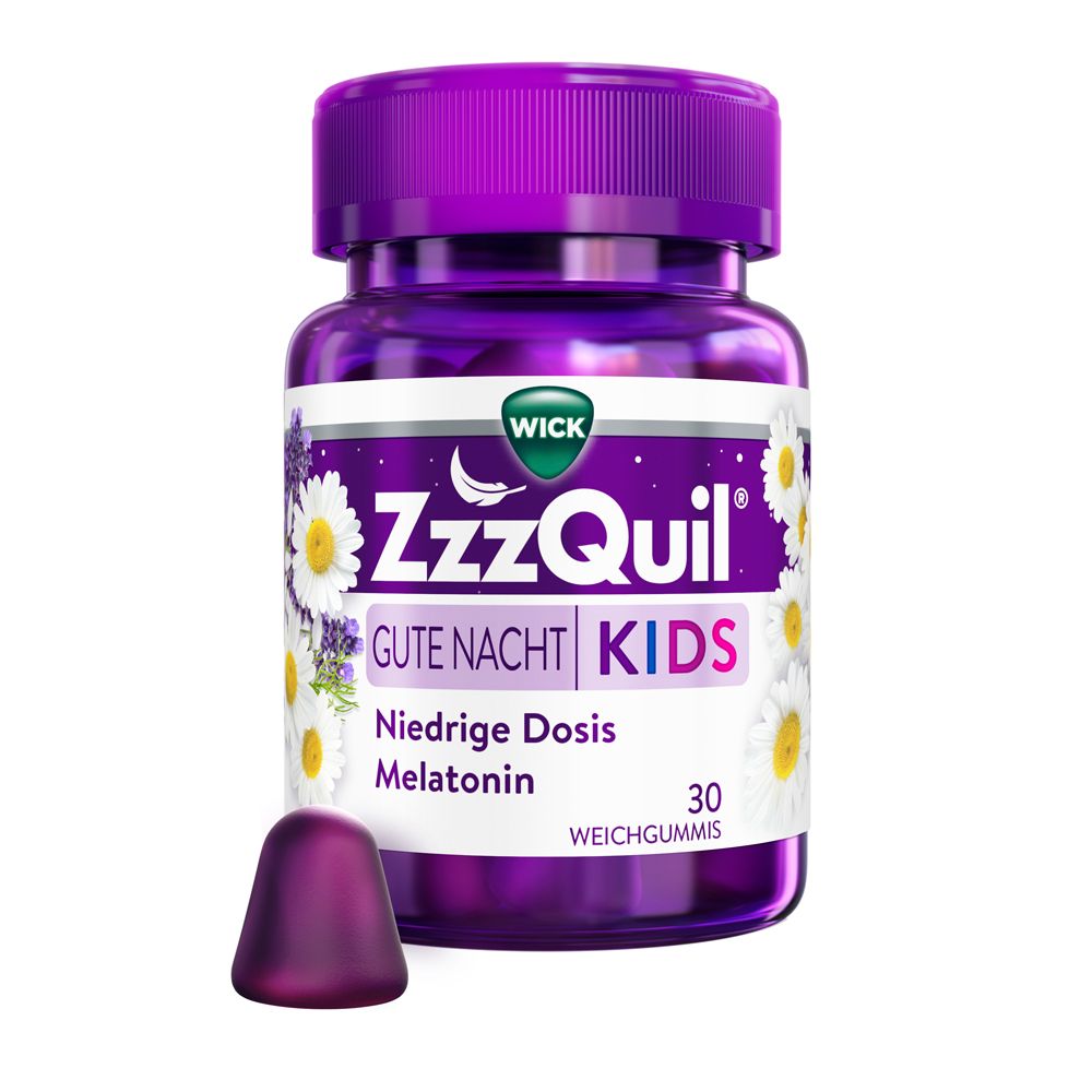 WICK ZzzQuil Goodnight KIDS, soft gummies with melatonin