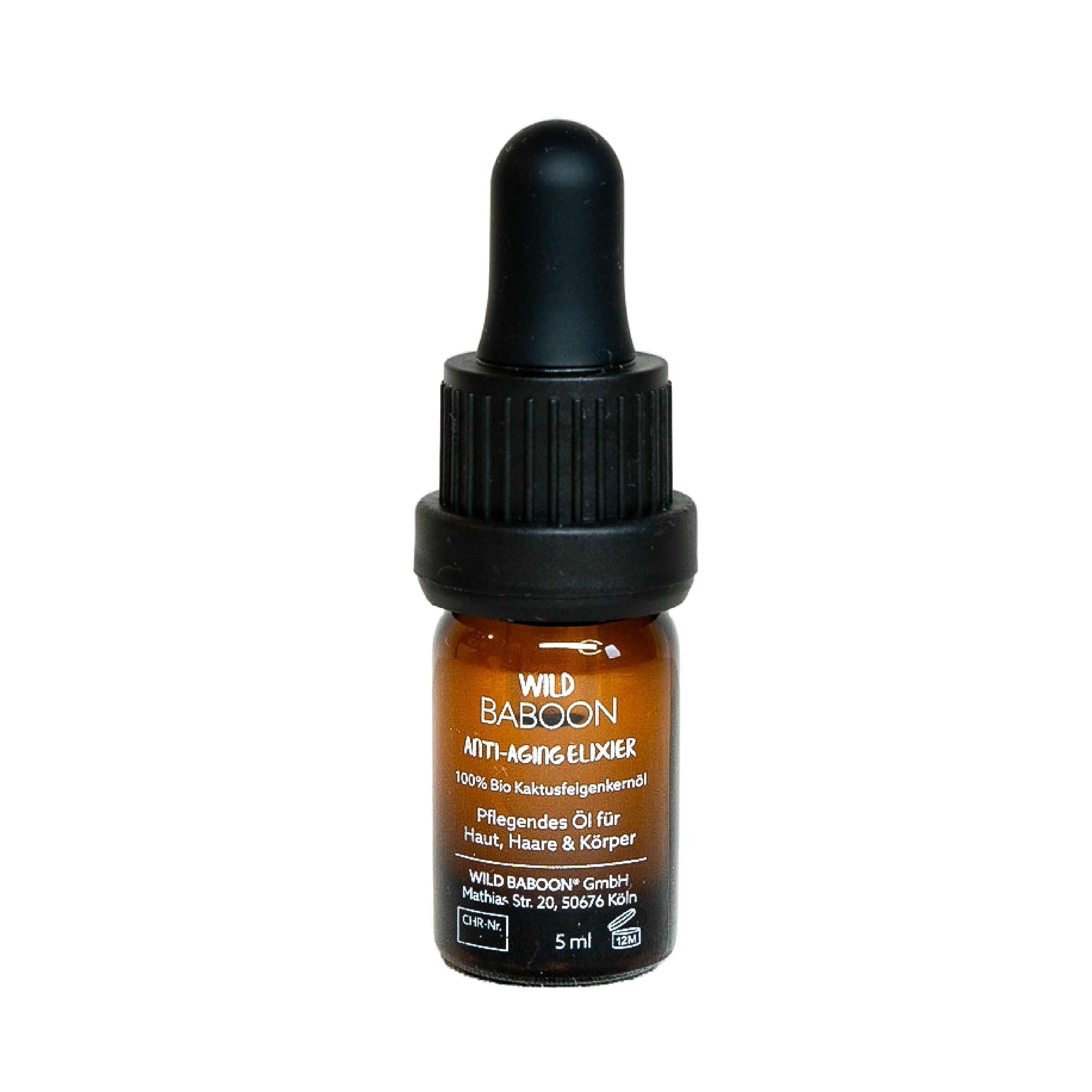 Wild Baboon Organic Prickly Pear Seed Oil Skin Oil for Face and Hair