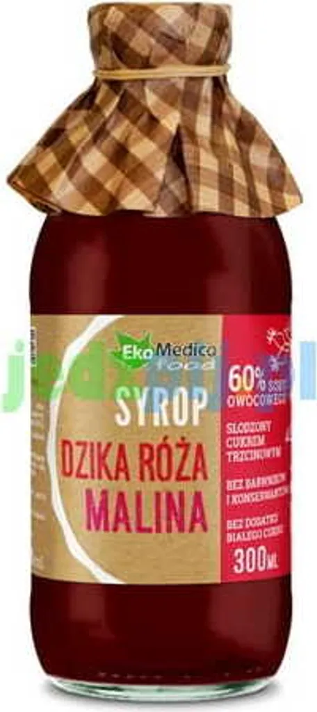 Wild Rose Raspberry Syrup Vitamin C Ekamedica 300 ml