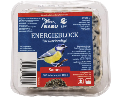 Hornbach Wild bird food CJ Wildlife energy block with seeds all-season bird food