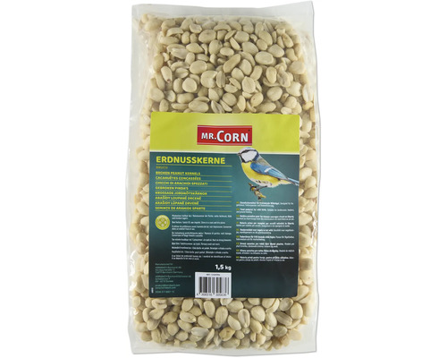 Wild bird food Mr. Corn peanut kernels, peanuts, all-season bird food 1.5 kg