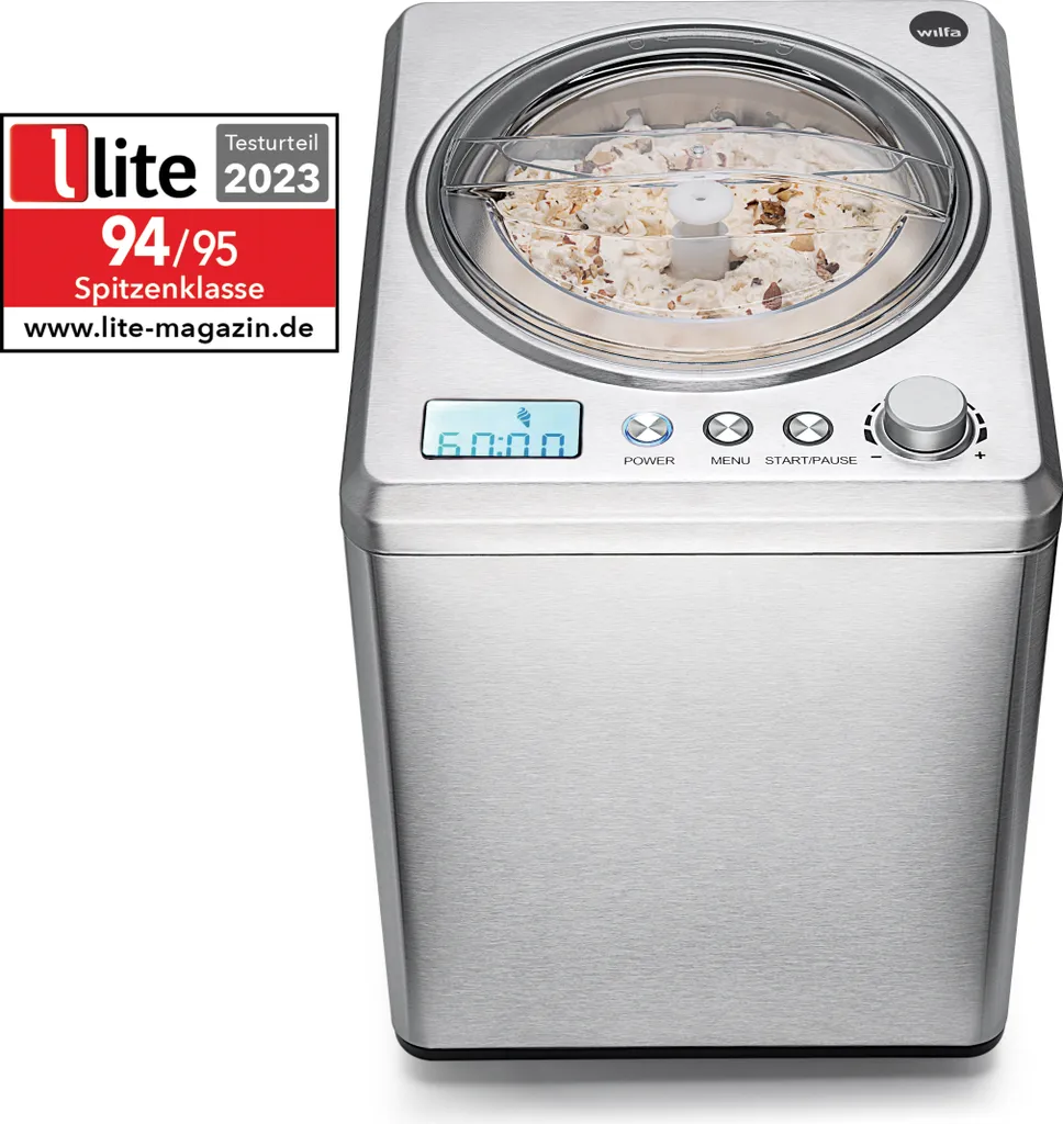 Wilfa Ice Cream Maker VANILLA 2.5 Liter ICM1S-250 Silver