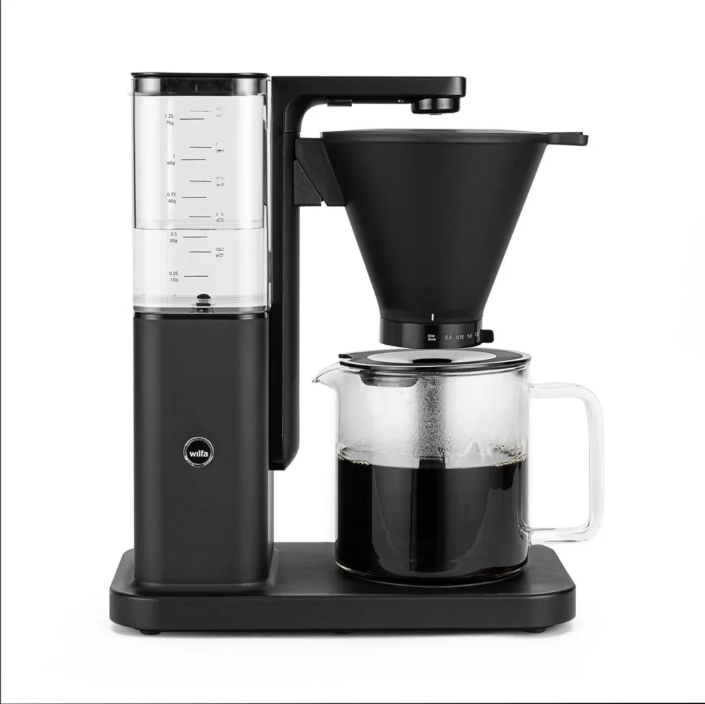 Wilfa Zense Alux Coffee Maker Filter Coffee Machine, Black 602284