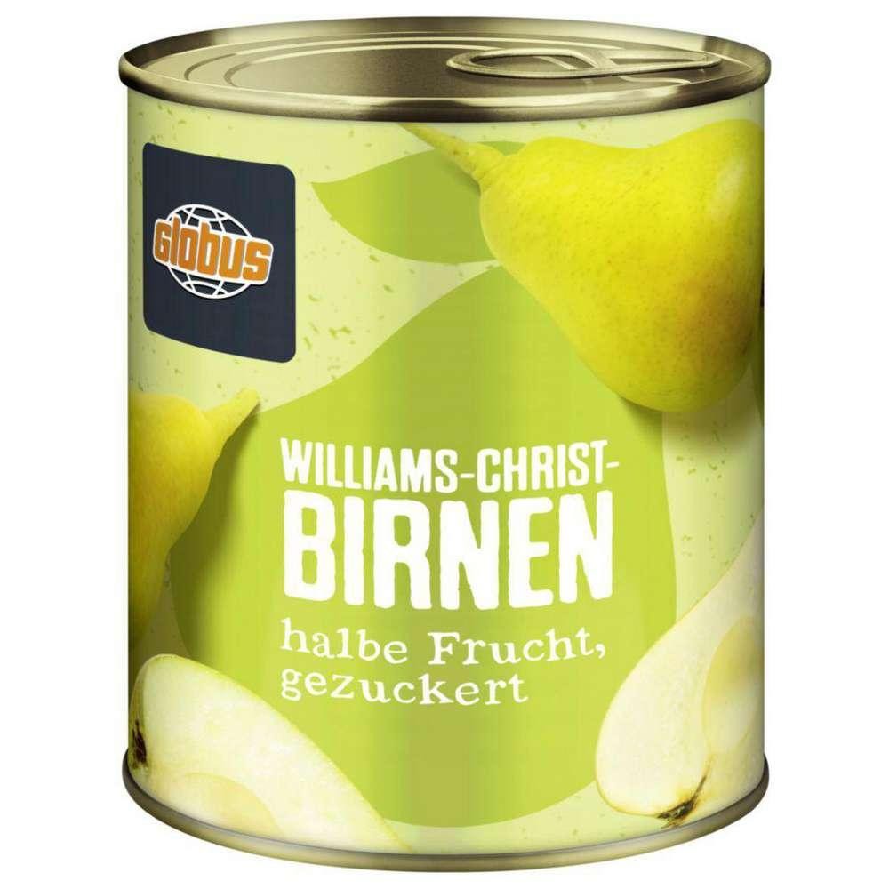 GLOBUS Williams pears, half fruit in sugar