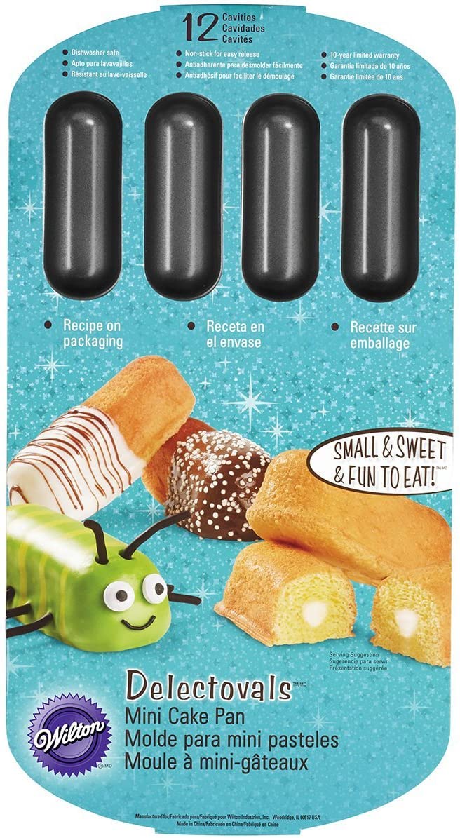 Wilton 2105-3646 12-Hole Delectovals Mini Cake Tin