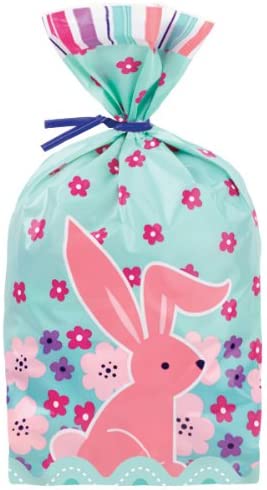 Wilton 20 Peek-A-Boo Bunny Party Bag - Green