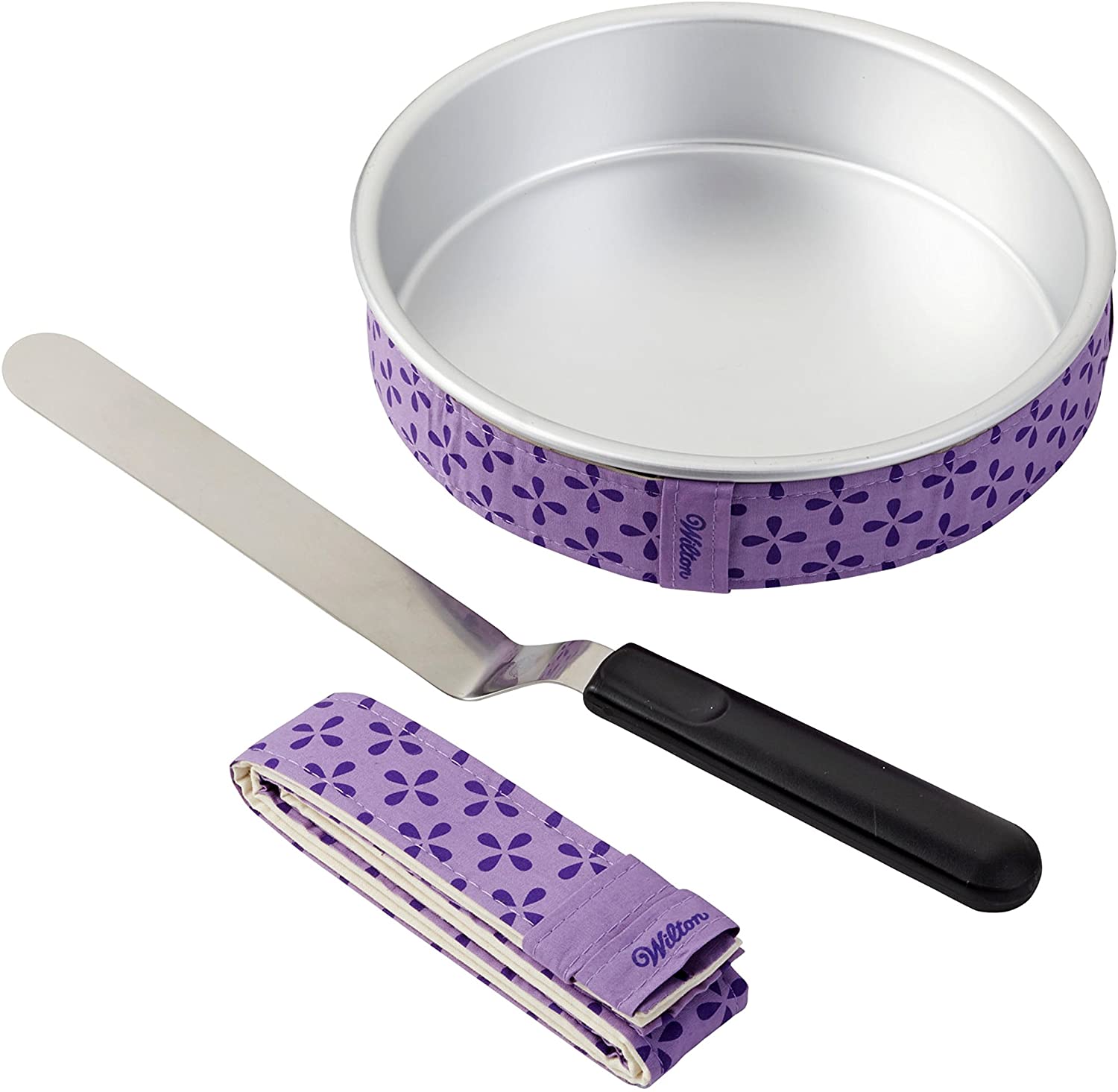 Wilton 2109-8441 13-inch Straight Stripe Angled Palette Knife Starter Set Multi-Layer Cake Assorted