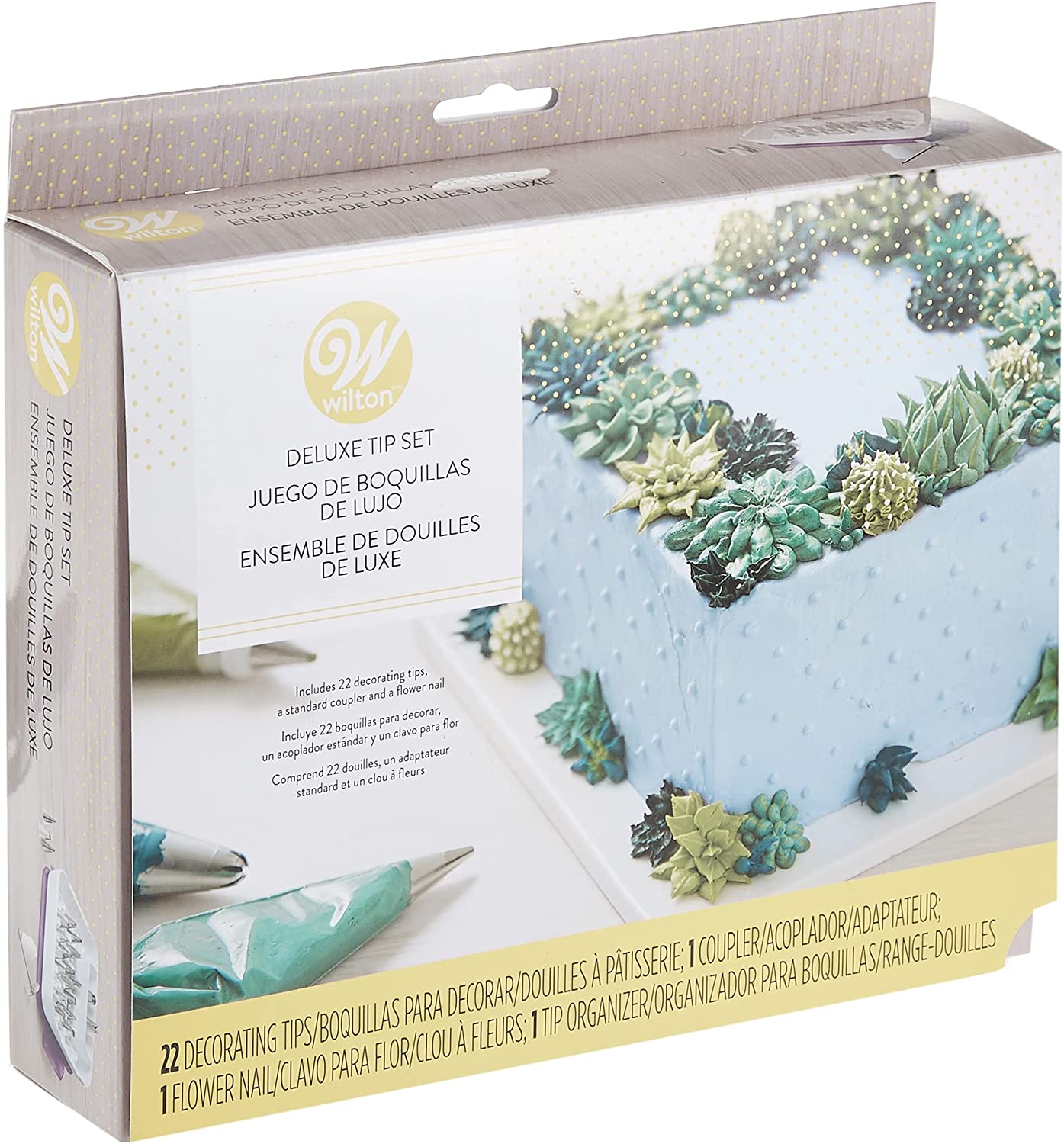 Wilton 22-Piece Deluxe Decorating Tip Set, Purple