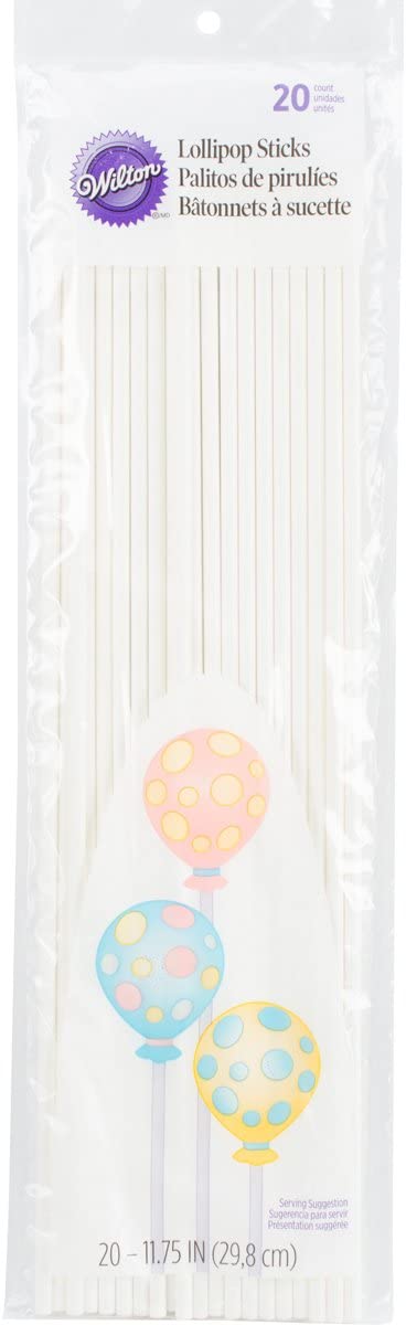 Wilton 29,85 cm (11.75) 20 Count Lollipop Sticks
