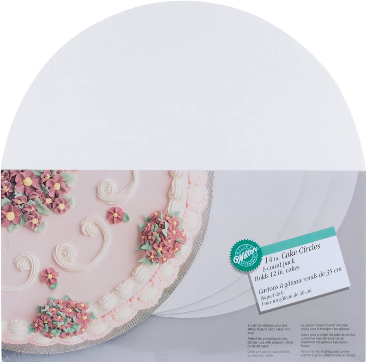 Wilton 35.5 cm (14-Inch) Cake Circle - Six Pack