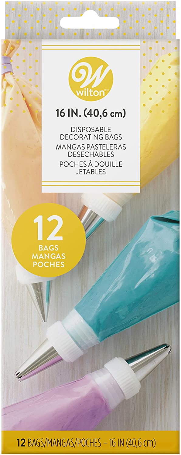 Wilton 40 cm (16-Inch) Disposable Bags - 12 Pack