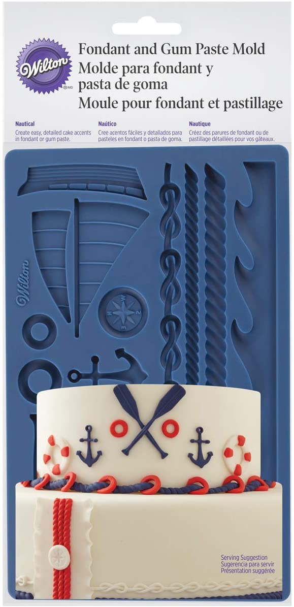 Wilton 409-7726 Silicone Fondant Mat, Blue, 19 x 12 x 1 cm
