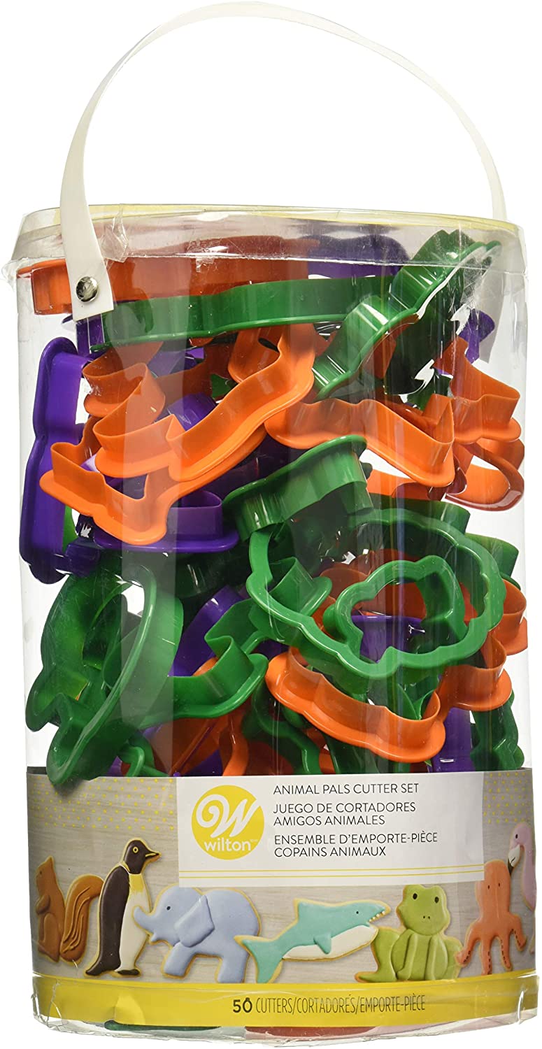Wilton 50-Piece Animal Pals Cookie Cutter Set