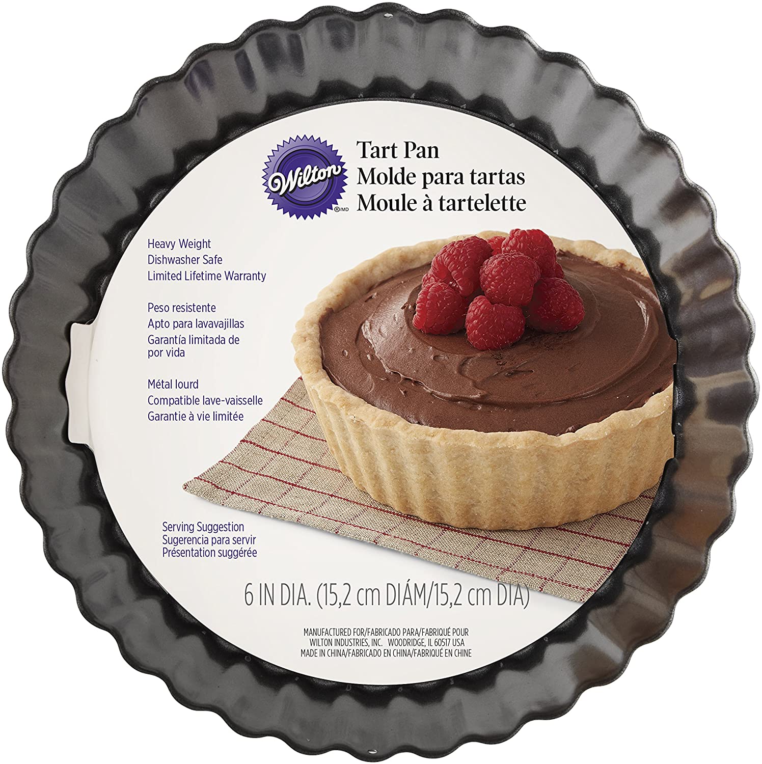 Wilton 6 Tart Tin, Grey