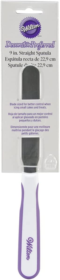 Wilton 9\" Stainless Steel Multi Coloured Palette Knife Spatula
