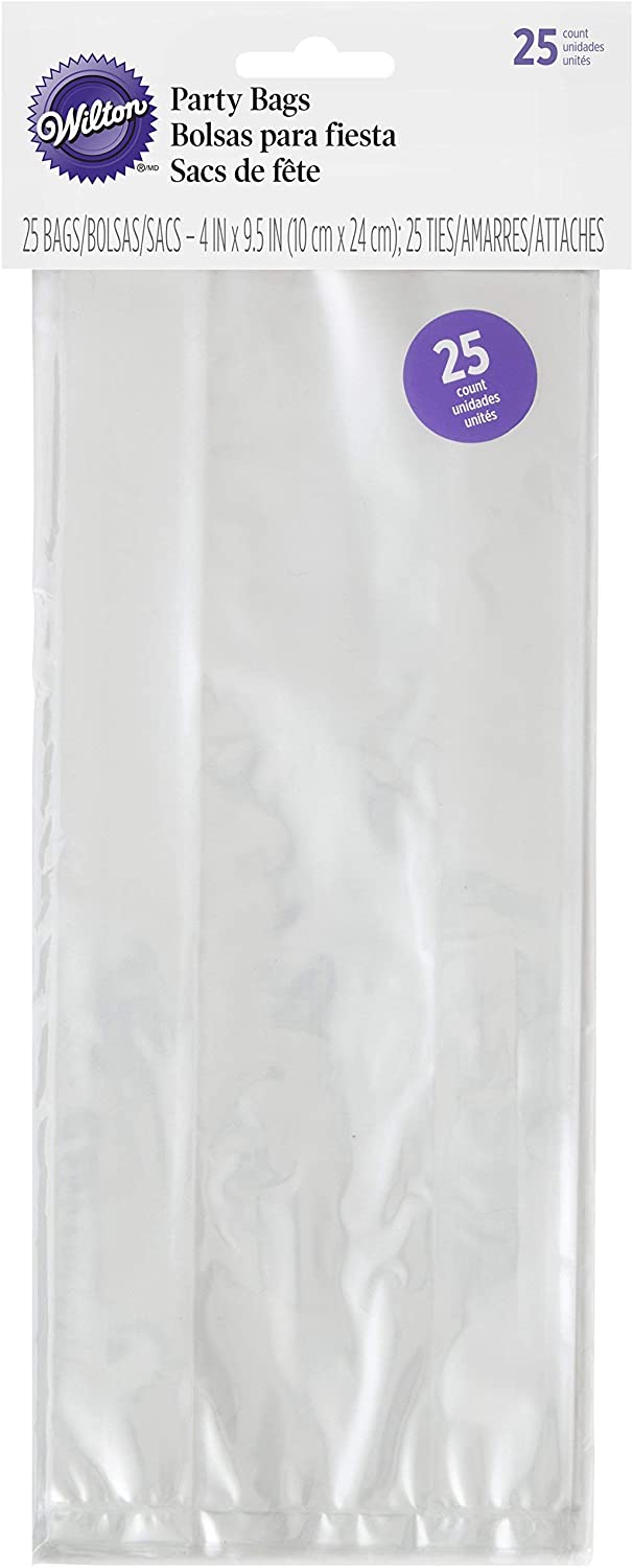 Wilton Clear Party Bags with Ties