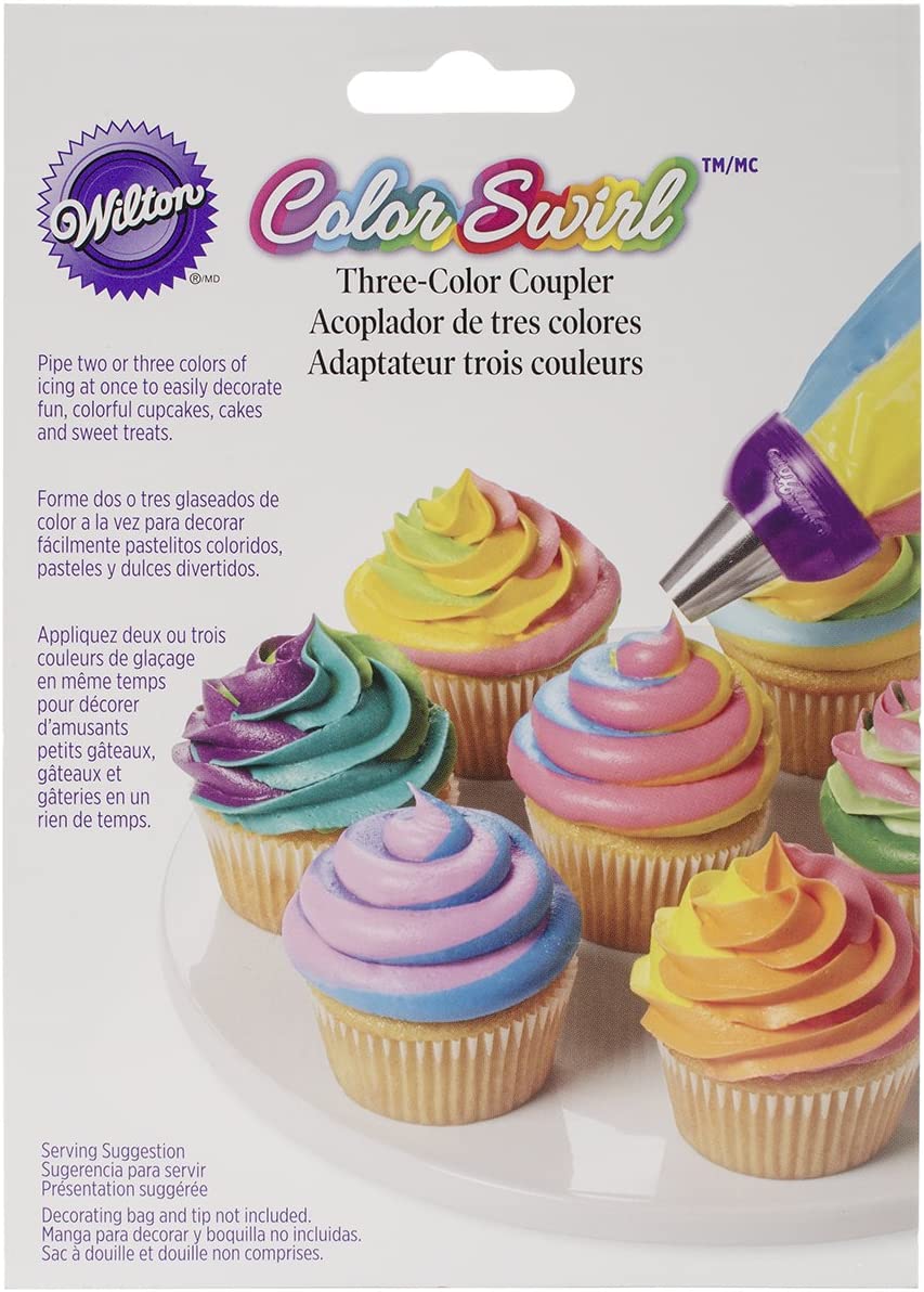 Wilton Colour Swirl 3 Farben-Spritzbeutel-Kupplung