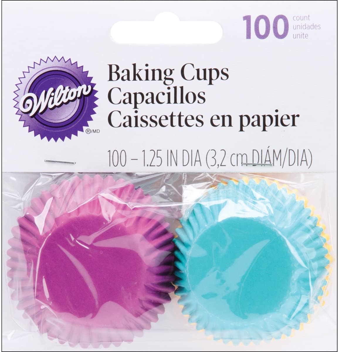 Wilton Cup Mini Asst Jewel, Pack of 100