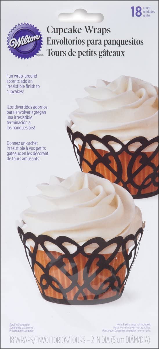 Wilton Cupcake Wraps Swirls - Black