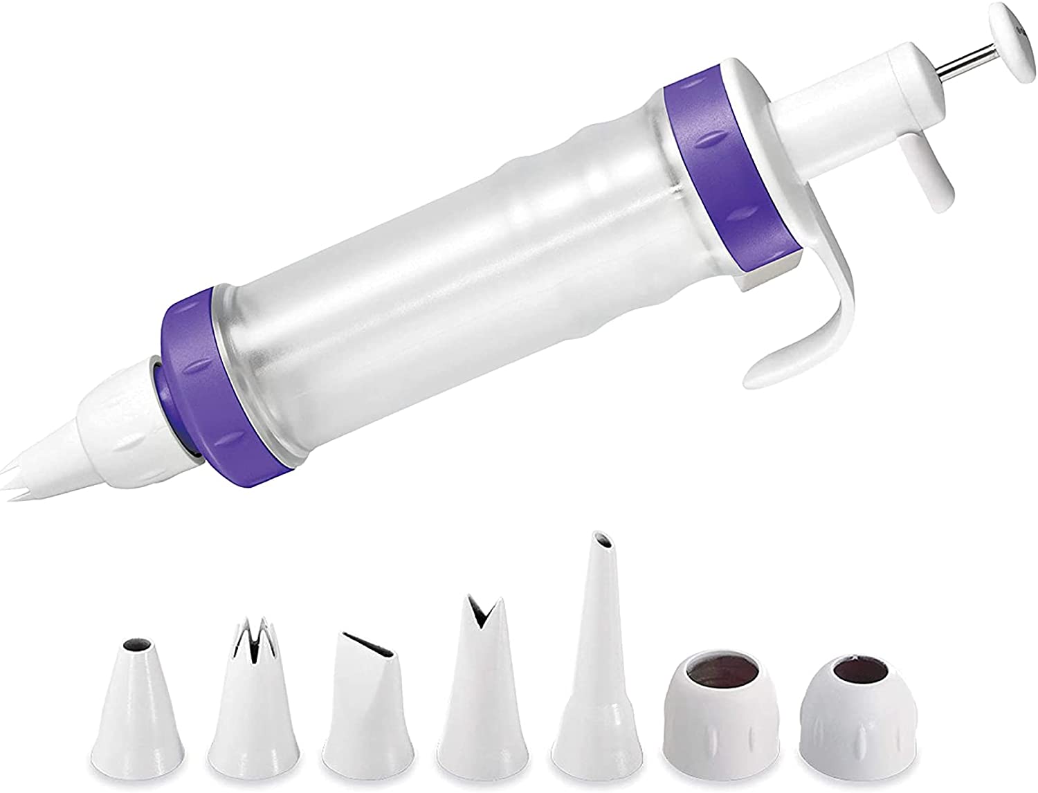 Wilton 415-0906 Dessert Decorator Plus, Cake Decorating Tool, 28 x 5 cm Diameter, 4 Nozzles Included, Complete Instructions Included